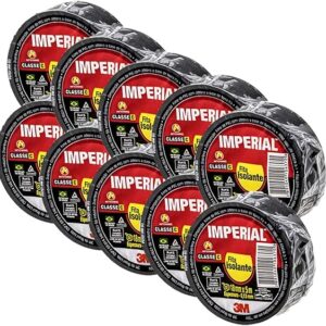 Fita Isolante Imperial Slim 18 x 5 metros 3M – Caixa com 10 Unidades